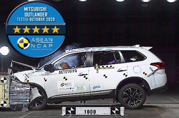 Mitsubishi Outlander lắp tại Việt Nam đạt 5 sao bài kiểm tra an toàn ASEAN NCAP